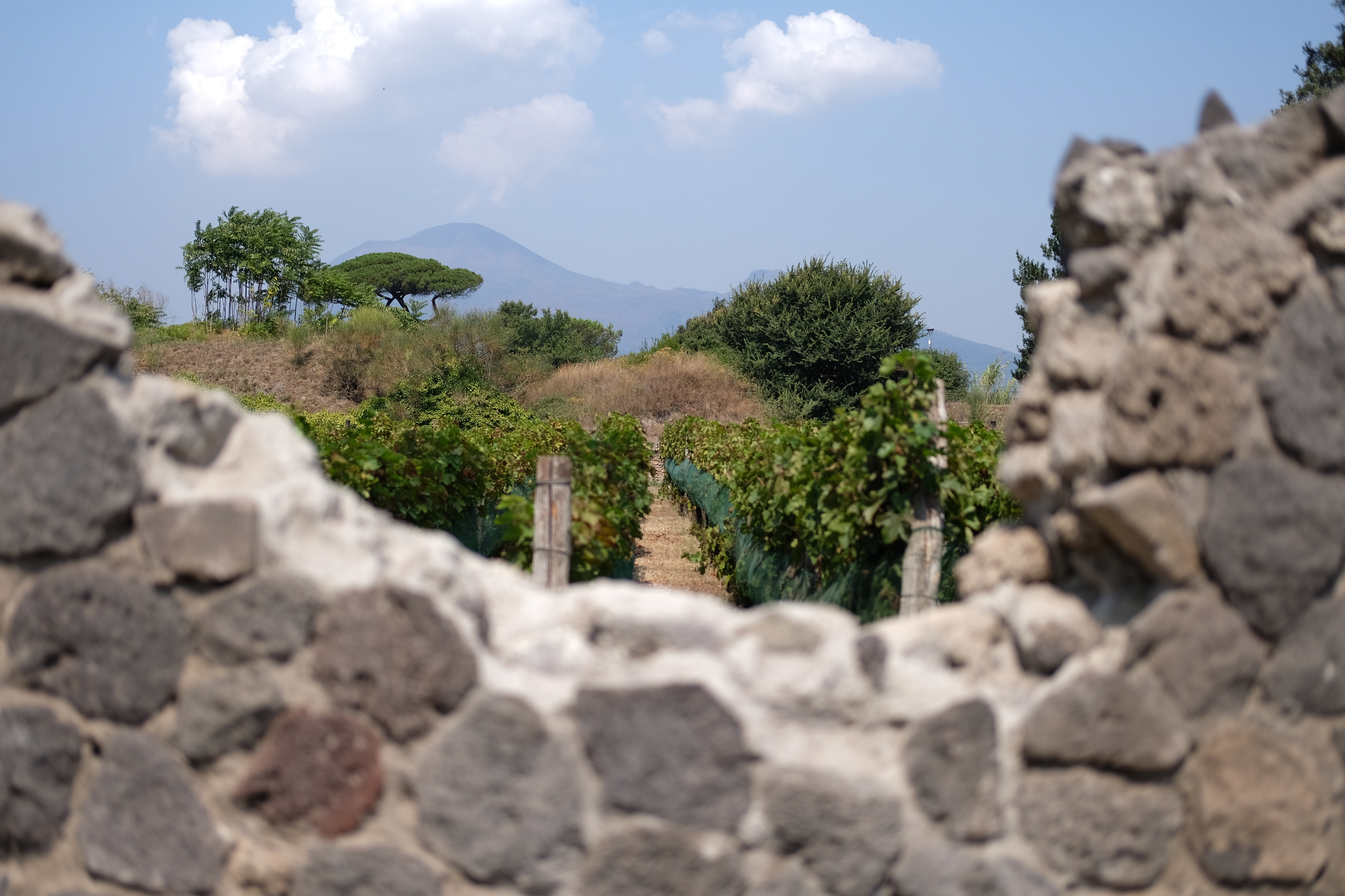mountain through rock