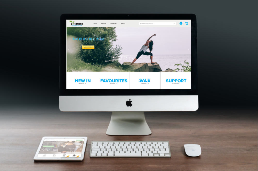 vitamart website design